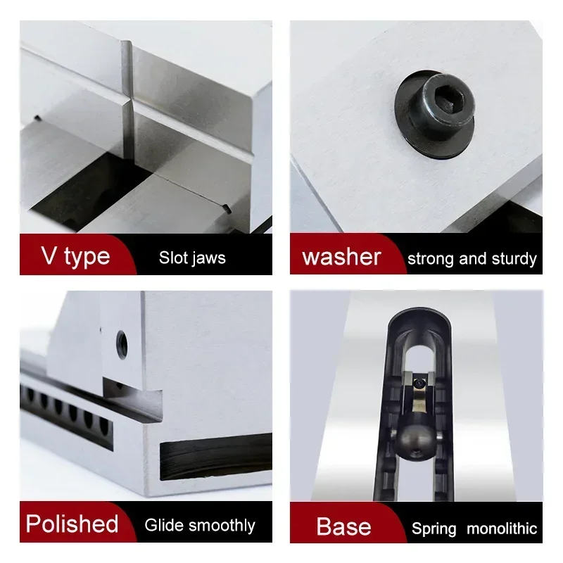 Quick Action Precision QKG38 Vise 1.5inch Bench Vise Combination Precision Tools Vice Clamp for CNC Milling Machine Vise 5