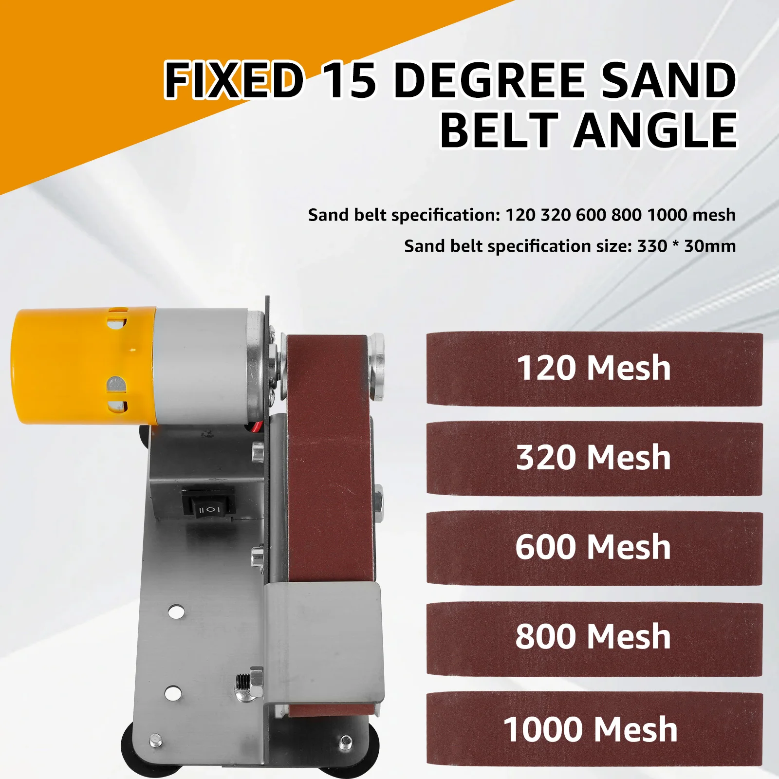 3in1 Mini Electric Belt Sander Table Grinder Motor 7-speed adjustment Belt Grinder for Fine Polishing Metal Jewelry Cutter 4