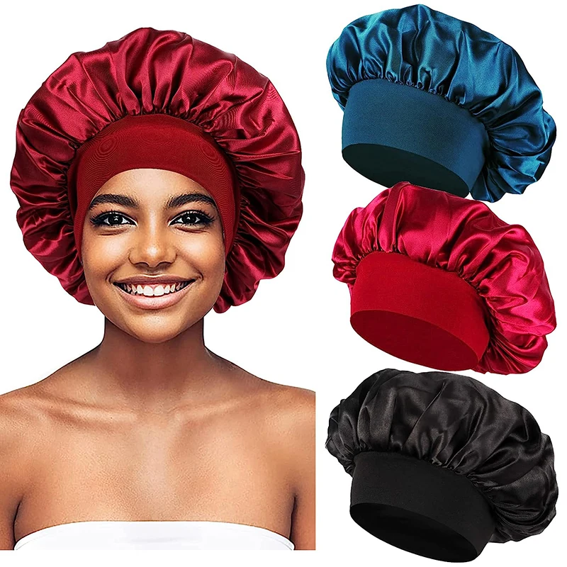 3PCS/LOT elastic cap unisex for brimmed night hat bath cap