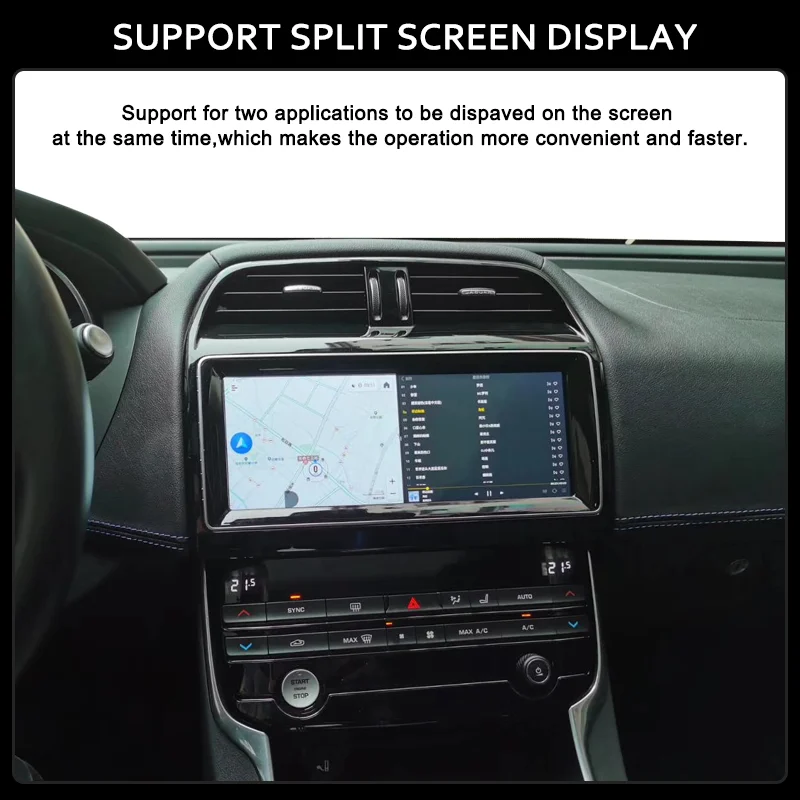 Radio Multimedia para Auto de 10.25 Pulgadas para Jaguar XE F-PACE X760 X761 Android 14 2016-2019, Reproductor Multimedia con CarPlay y Sistema Inteligente para Auto 6