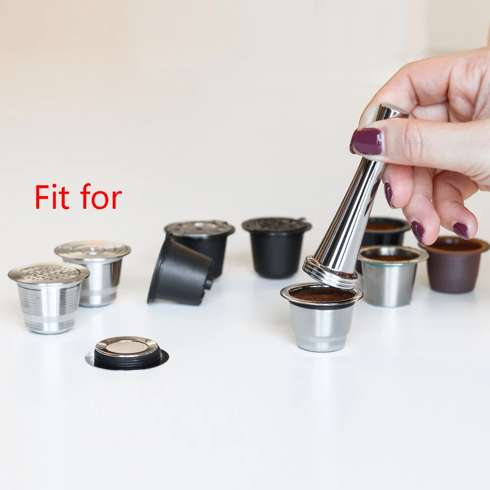 Pressino Namvo In Acciaio Inox 51mm Per Cialde Riutilizzabili Bosch Tassimo
