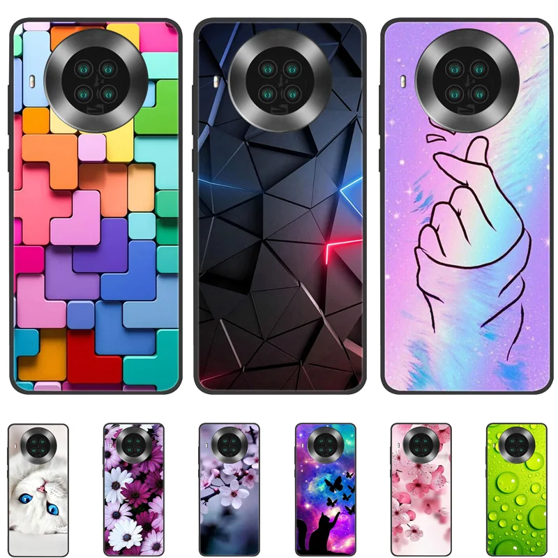 Silicone Cat Painted Soft Black Cover - Protective TPU Case