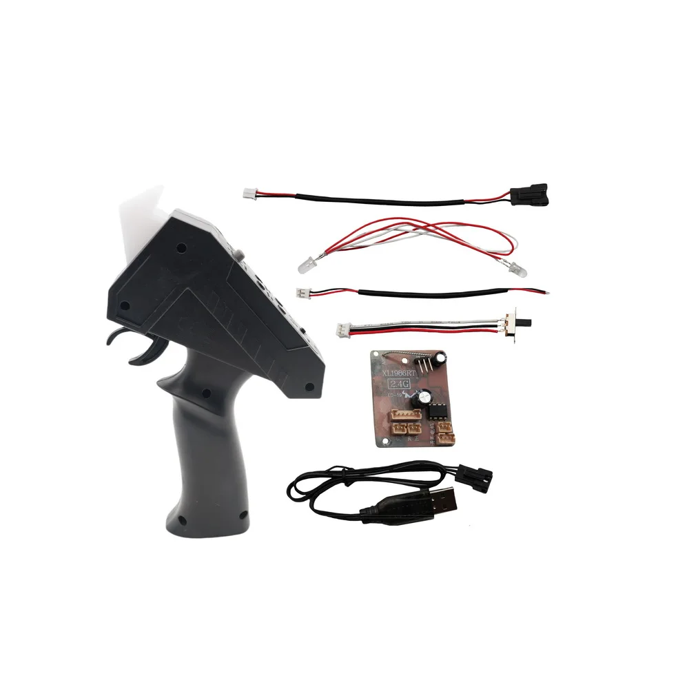 Récepteur du kit de modification RC 2.4G pour MN78 et WPL B16, avec fils et connecteurs.