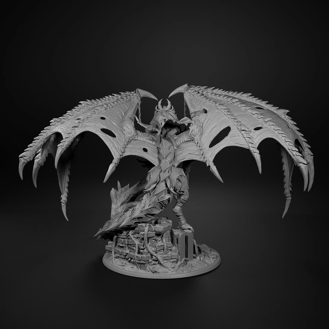Unchained dragon Miniatures 50mm Tabletop Games Model Unpainted Miniatures For Tabletop Games And Role-playing Room Decorations 2