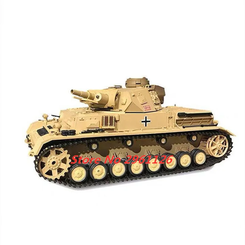 1: 16 Full Scale Firing Bullets Remote Control Tank Model 2.4G 100M Omnidirectional Driving Tracked Inducer RC Tank Car Model 6