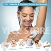Electric Razors for Women 2 In 1 Bikini Trimmer Face Shavers Hair Removal for Underarms Legs Ladies Body Trimmer IPX7 Waterproof 2