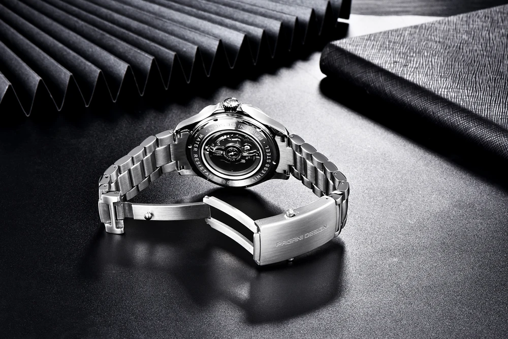Pagani Design Luxury Automatic Men Wristwatch Sapphire AR Diver Image 13