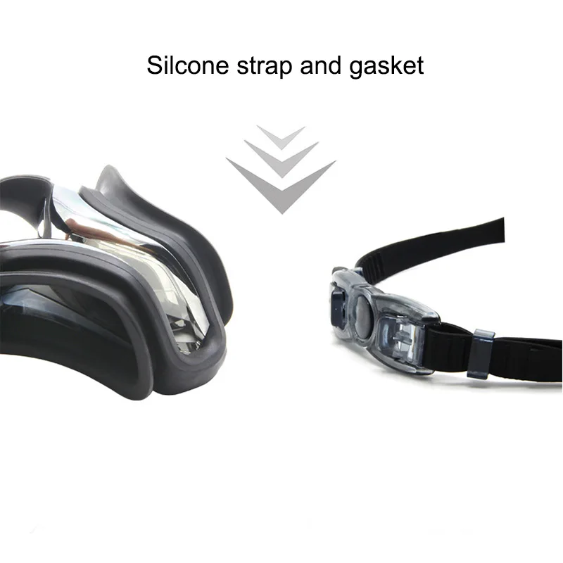 Swimming Goggles Glasses Earplugs Nose Clip Adluts