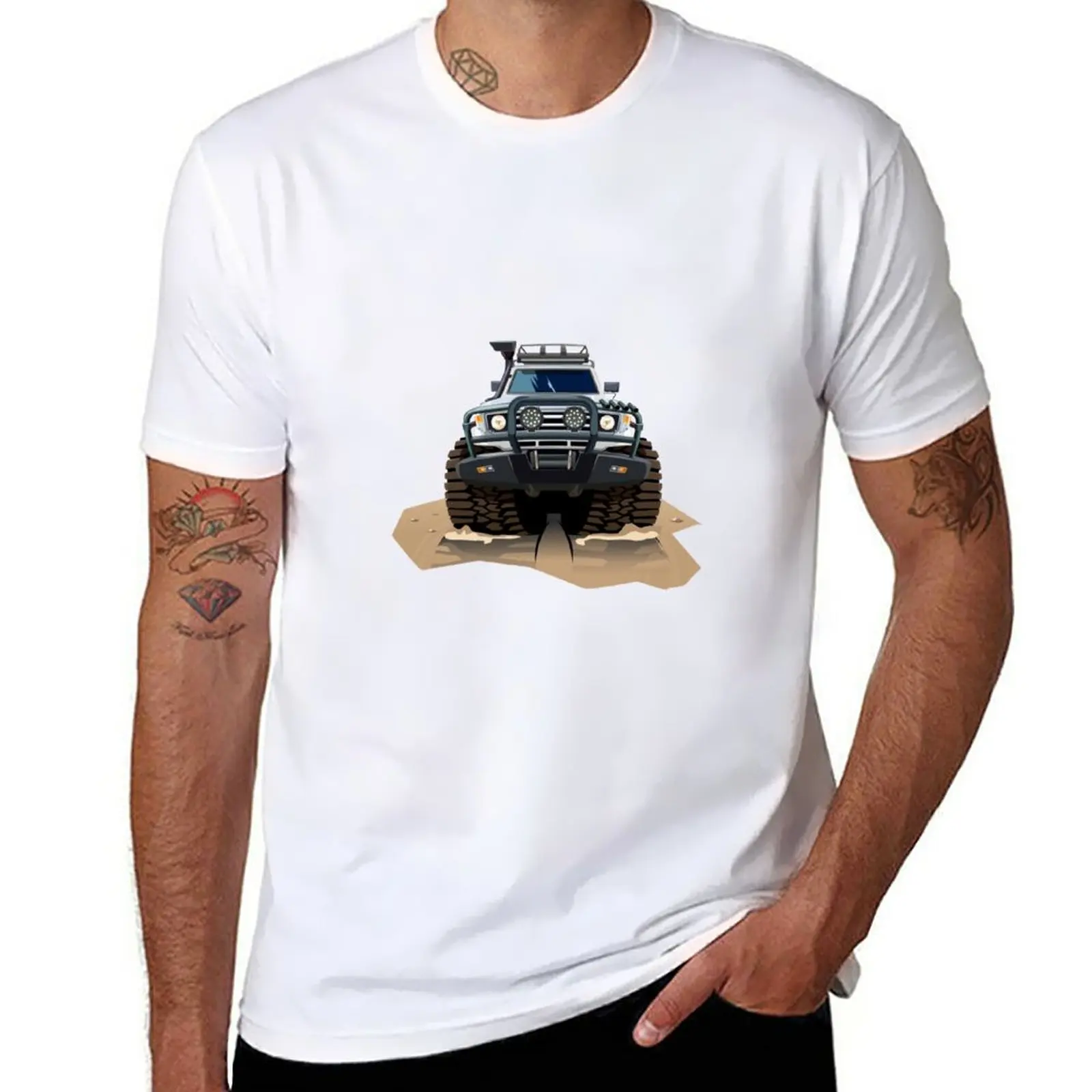 

New Land Cruiser T-Shirt oversized t shirts custom t shirt boys animal print shirt T-shirts for men cotton