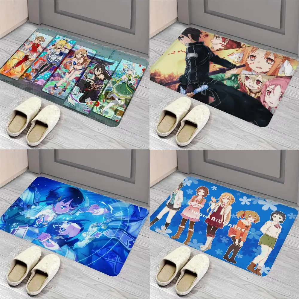 

Sword Art Online Floor Mat Entrance Door Mat Nordic Style Home Doormat Bathroom-Toilet Mats Bedroom Hotel Decor Mat