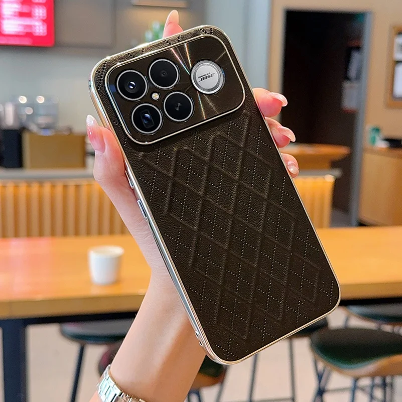 Prismatic Plain Leather Case with Slim Lens Protection