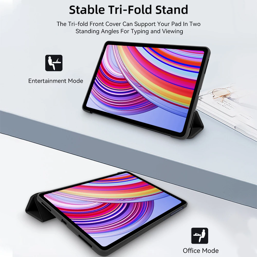 Premium Flip Stand PU Leather Protective Tablet Cover, 12.1