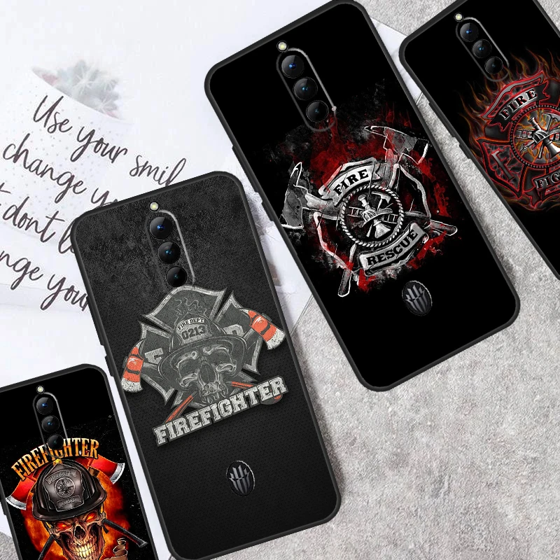 Custodia Rescue Fire Dept Per Nubia Red Magic 8 8S Pro Plus 5G 5S 6R 6 7 6S 7S Pro Cover Per Redmagic 9 Pro Plus