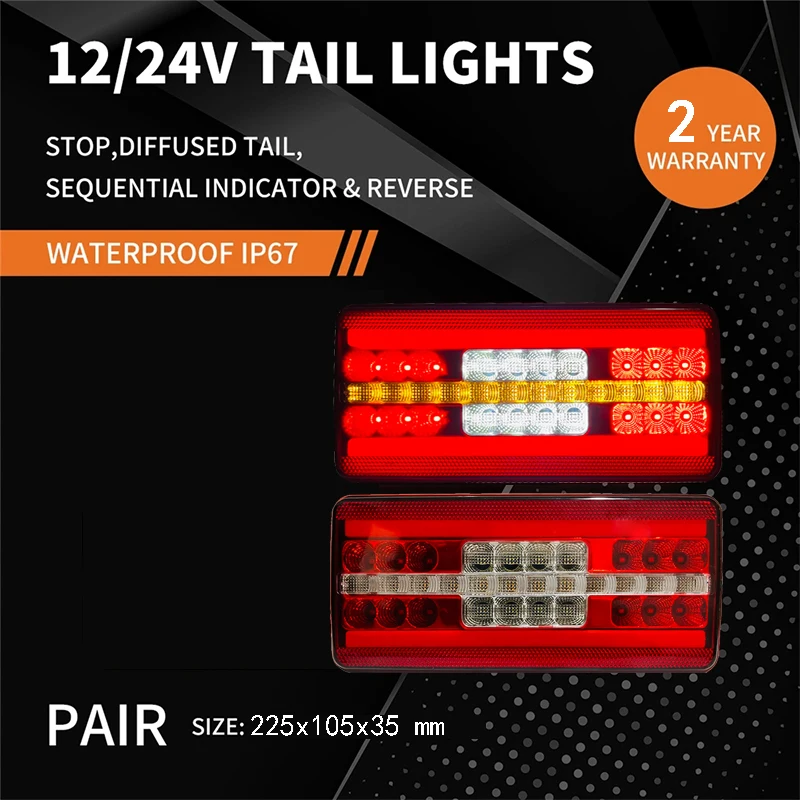 

2 шт., задние фонари 10-30 в