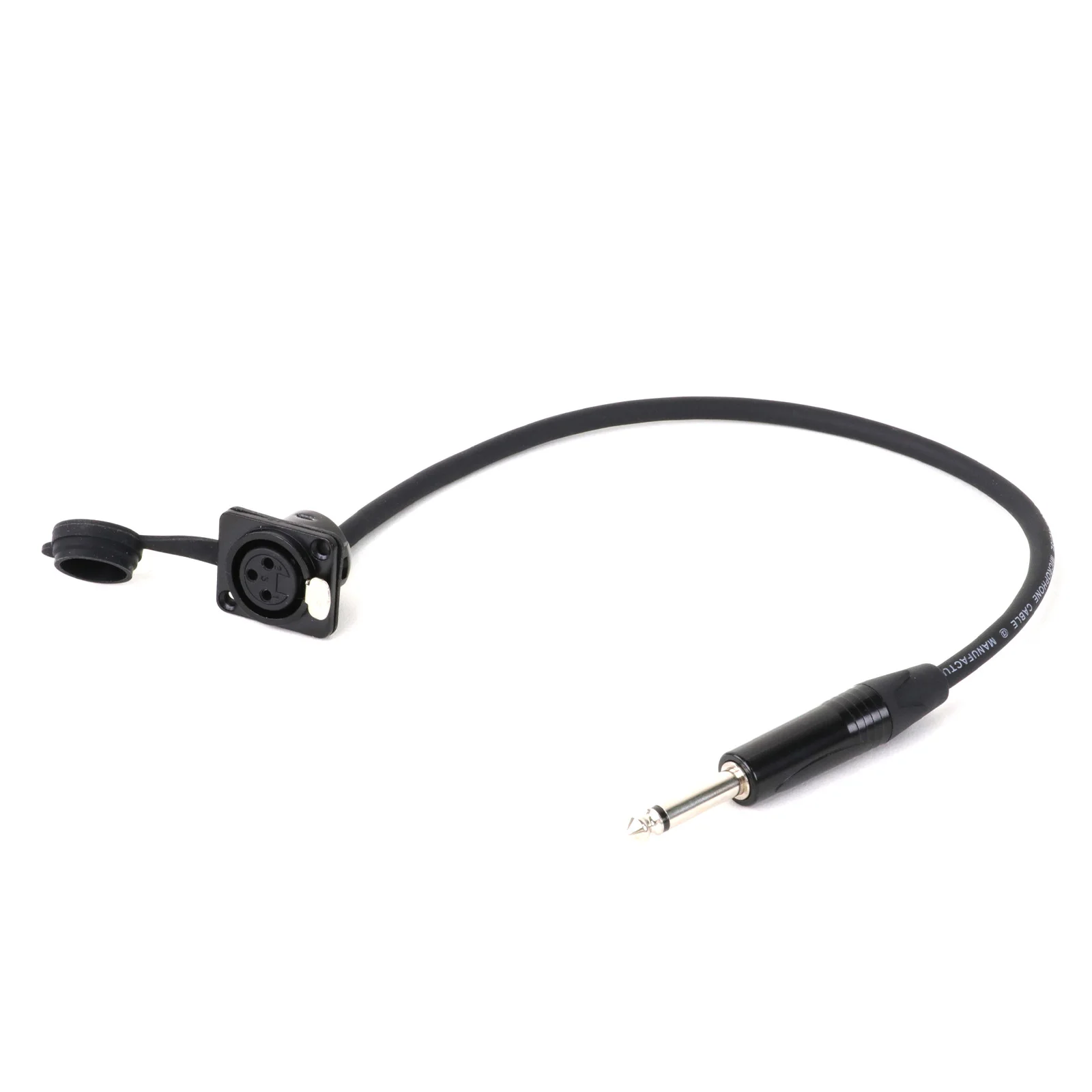 Audio-XLR-Verlängerung kabel 3-polige XLR-Buchse für Schalttafel einbau an 6,35mm Zoll ts durchlaufen einen symmetrischen Lautsprecher verstärker mischer – Detail 4