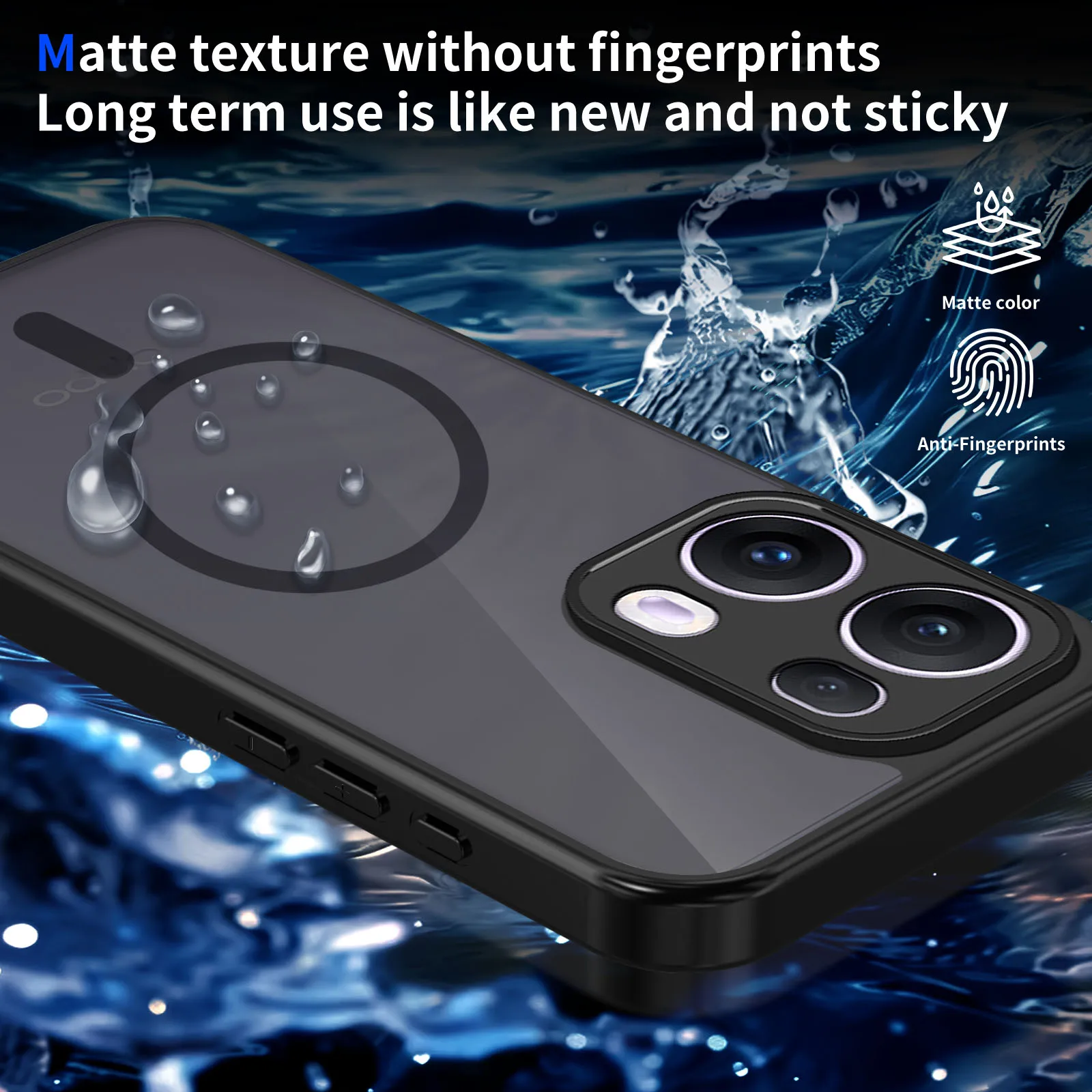 Armor Matte Frosted Clear Magnetic Wireless Charging Case Cover