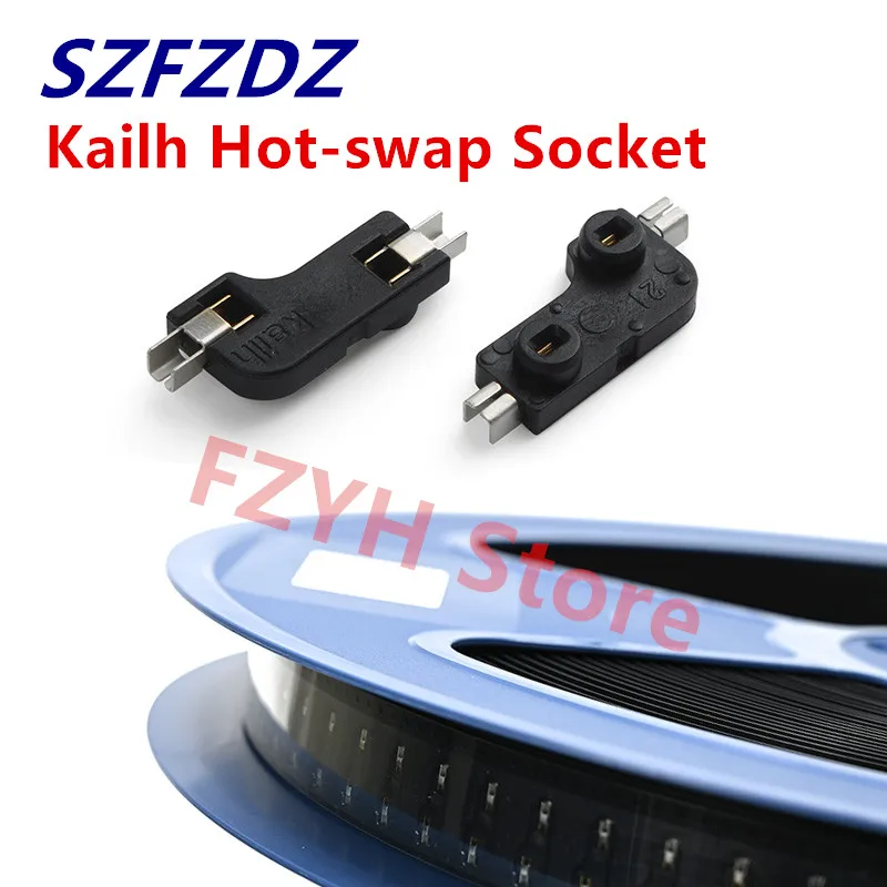 Kailh-hot-swappable Soquete do Pwb 50 Pcs Cpg151101s11 para Gateron Outemu Cereja mx Interruptores Teclado Mecânico Diy