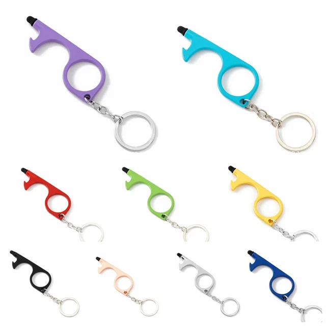 Antimikrobielle Keychain Kein Touch Tür Opener Bier Schlüssel