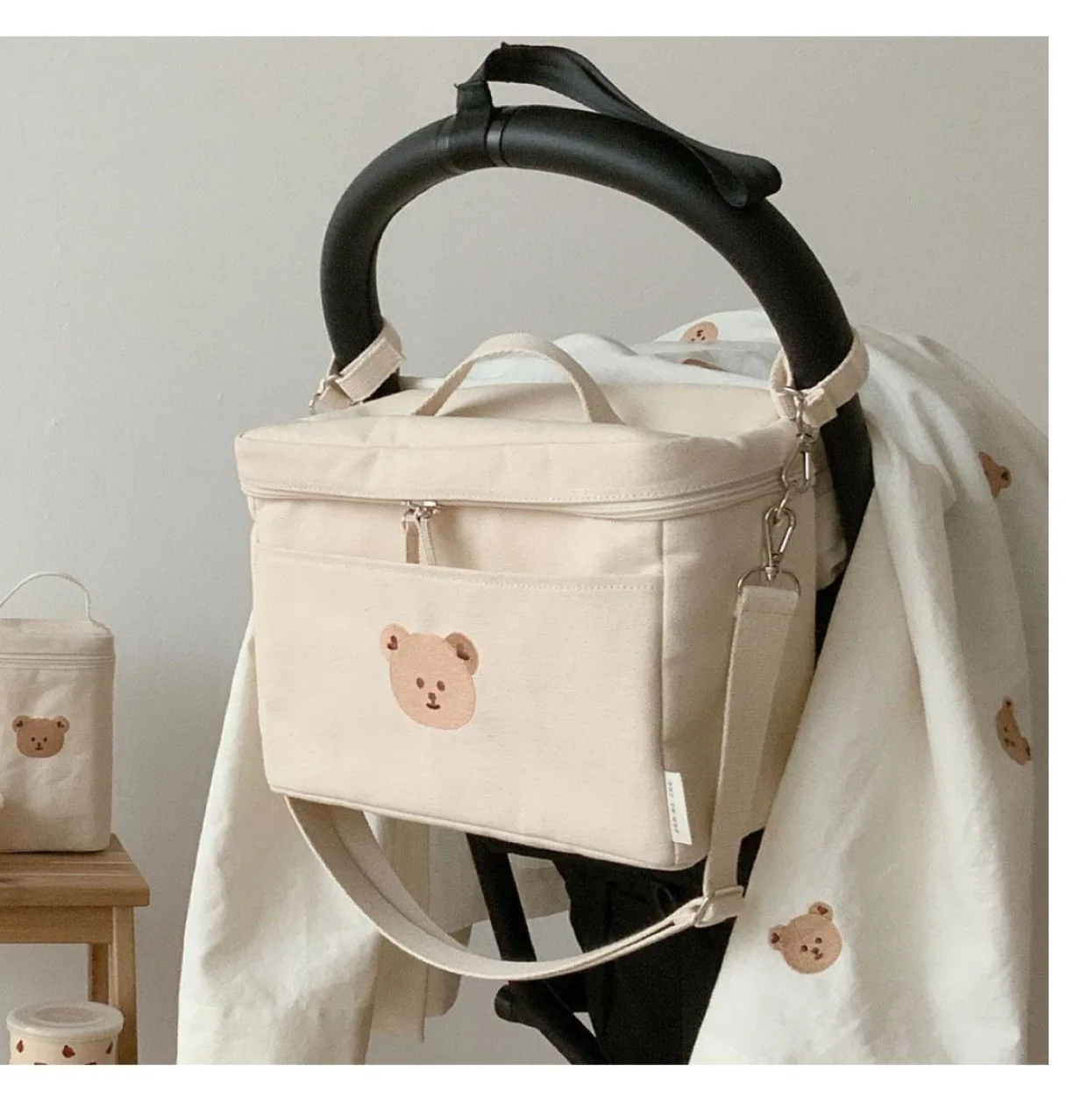 KoreaStyleNewbornCareDiaperBagMummyShoulderBagBabyBear