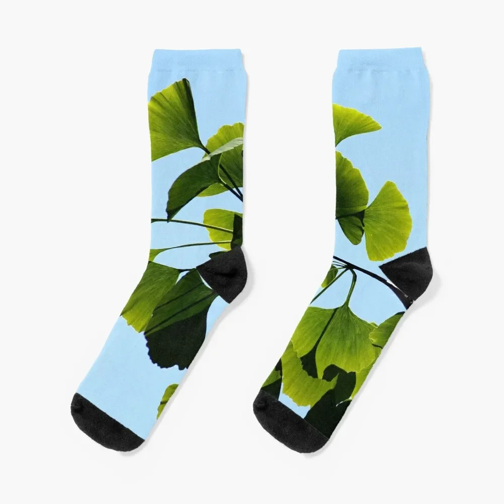 

Gingko Biloba Tree Socks cute christmas gifts anime colored Boy Child Socks Women's