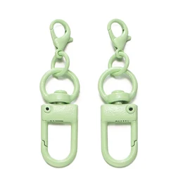 Colorful Alloy Snap Lobster Clasp Hooks for DIY Accessories - Wholesale Pack (Fruit green)