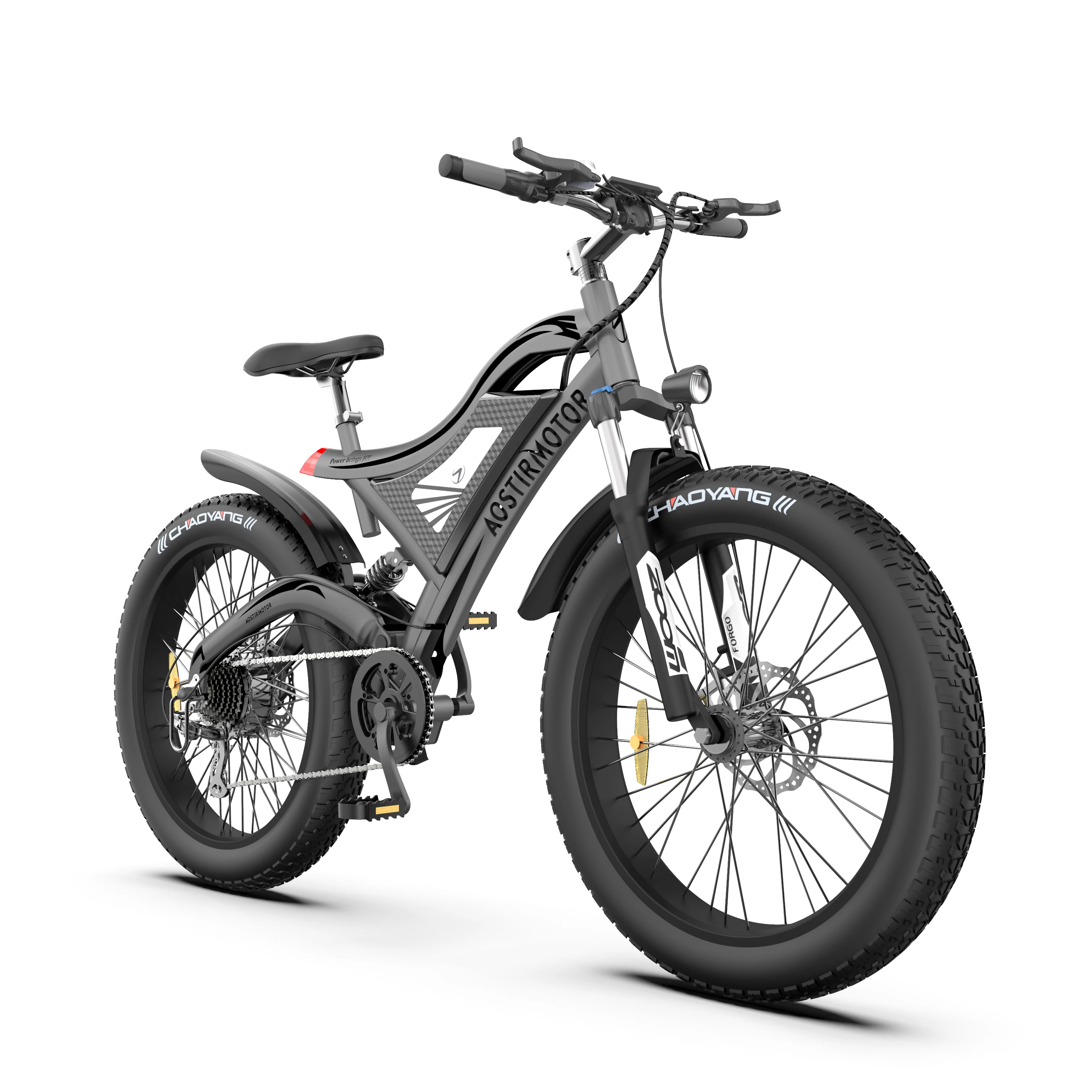 Long Range 50KM 48V 15Ah 750W Electric Fat Tire Bike