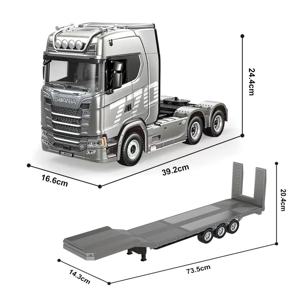 RC Engineering Vehicle Huina 1501 770S RC Truck 1/18 Scale Model