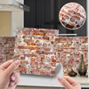 1Pc 1:12 Dollhouse Miniature Grain Floor Wallpaper Tiles Sticker Bathroom Living Room Decor Toy Doll House Accessories 4