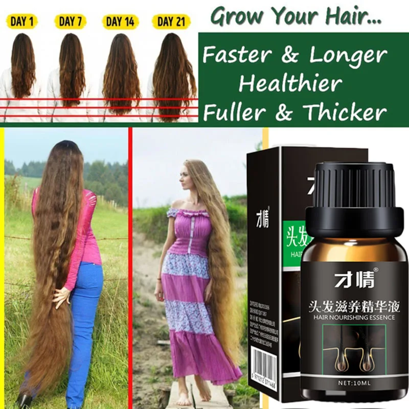 

Fast Powerful Hair Growth Serum Hair Loss Products Treatment Preventing Hair Loss Repair Tonic Oil Hair Care for Women Men 10ml