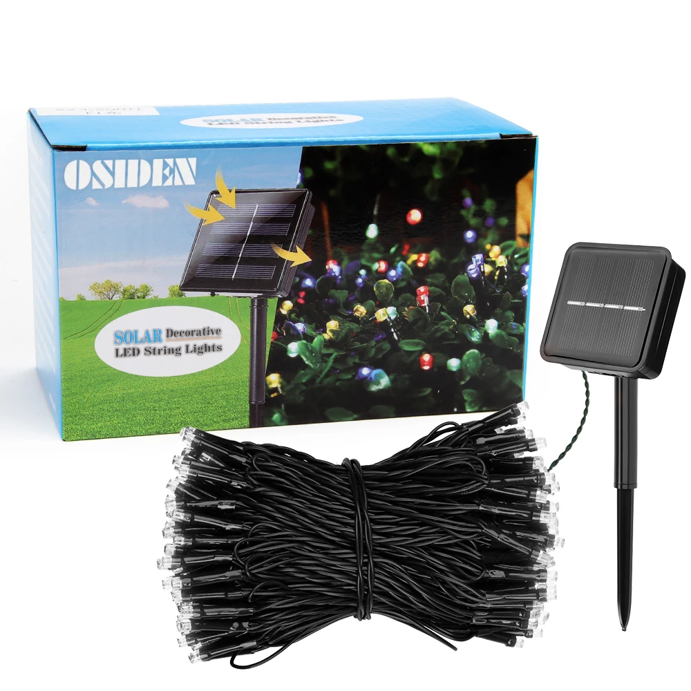 OSIDEN girlandy żarówkowe na energię słoneczną Led Fairy Garden boże narodzenie boże narodzenie dekoracja na przyjęcie ślubne 5M/12M/22M wodoodporna lampa zewnętrzna 6 OSIDEN girlandy żarówkowe na energię słoneczną Led Fairy Garden boże narodzenie boże narodzenie dekoracja na przyjęcie ślubne 5M/12M/22M wodoodporna lampa zewnętrzna 6
