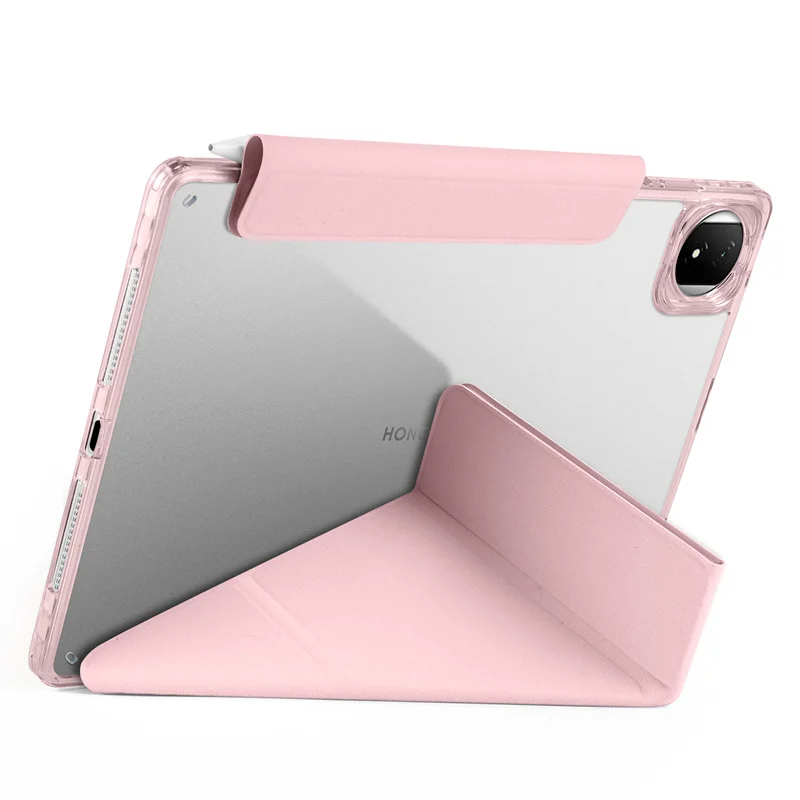 Enhanced Product Title: Premium Acrylic Smart Fold Case with Magnetic Stand