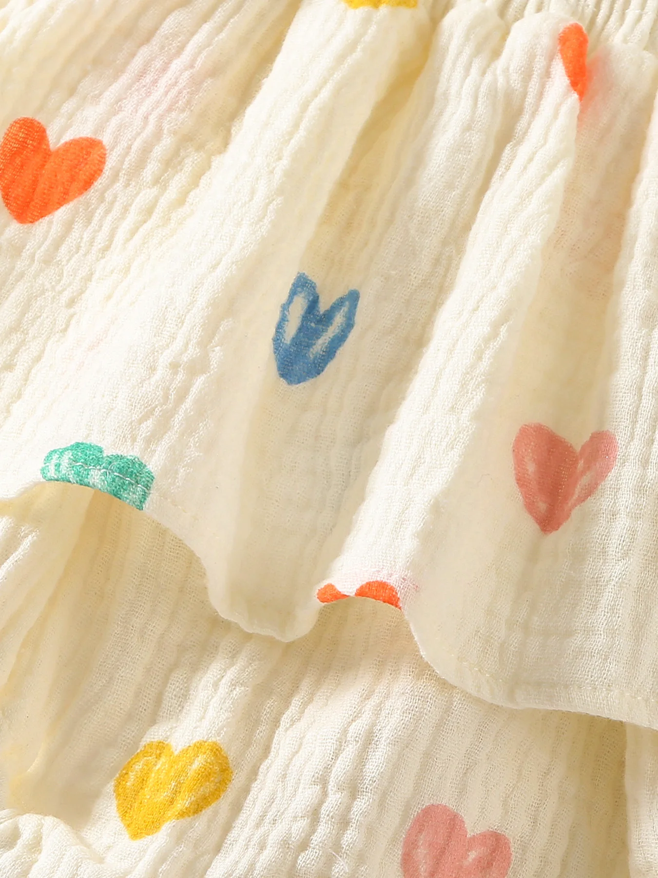 Cotton Baby Girls Heart Print Bodysuit