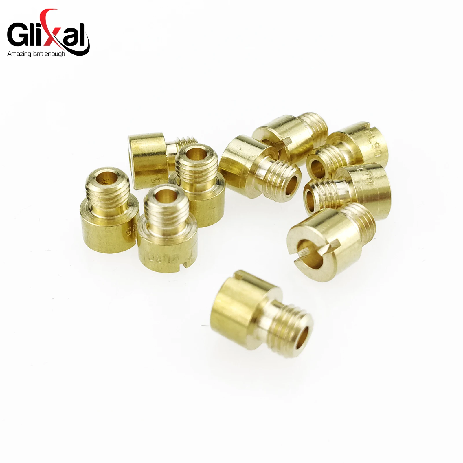 Motorcycle Carburetor Glixal Jog 50cc 72cc 90 1PE40QMB Scooter Mikuni VM11/22 Main Jet #70#75#80#85#90#95#100#105#110#115 10 pcs set
