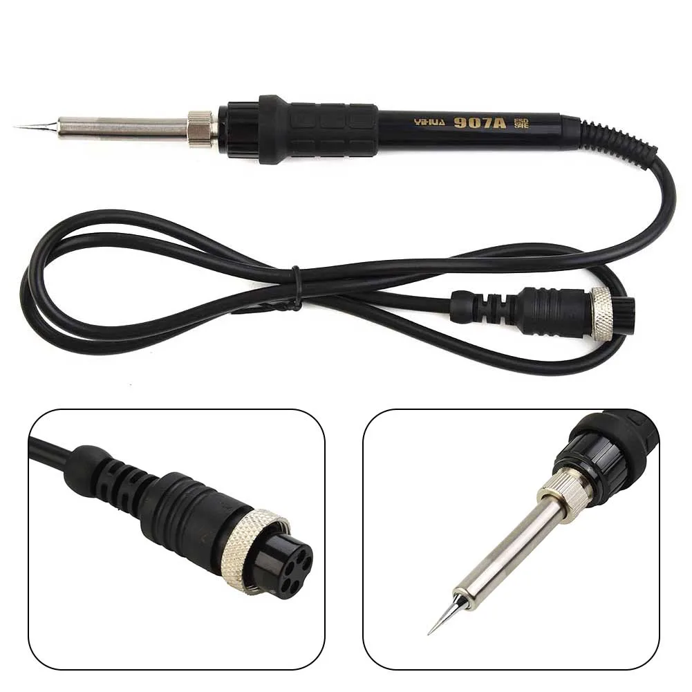 Yihua 936 936A 937D 8786D 852 852D 납땜 스테이션 용 1PC 납땜 인두 핸들 50W 고온 용접 수리 도구, 1 피스