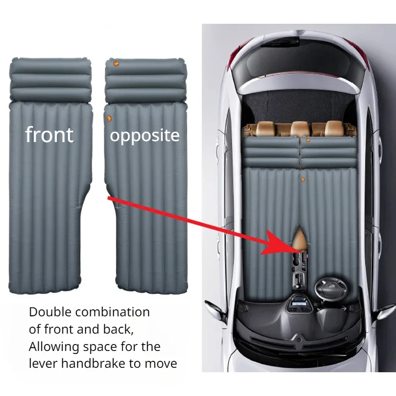 Car Travel Bed Inflatable Air Mattress Universal Car Mounted Air Cushion Bed Auto Cushion Interior Accessories -
