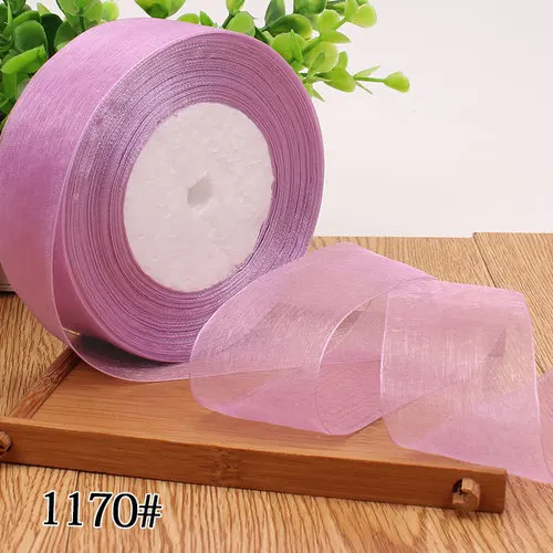 Luxurious Dark Purple Organza Ribbons - Wholesale Gift & Decoration Wrapping, 45 Meters