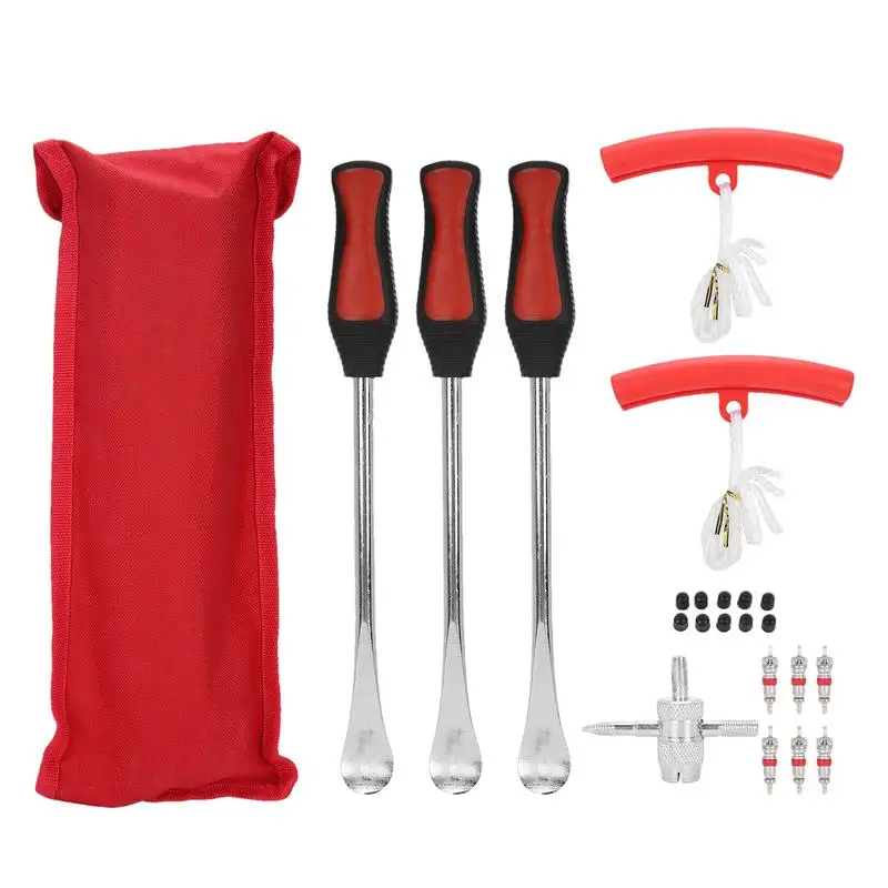 

Инструмент для рычага шин мотоцикла, 22 шт., сердечники клапанов для велосипеда, портативная крышка клапана для электрического транспортного средства, профессиональные инструменты для ремонта шин