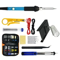 Adjustable Temperature Electric Soldering Iron Welding Kit 11 Piece Set EU Plug 220V 60W Internal Hot Soldering Iron Tool - Image 6