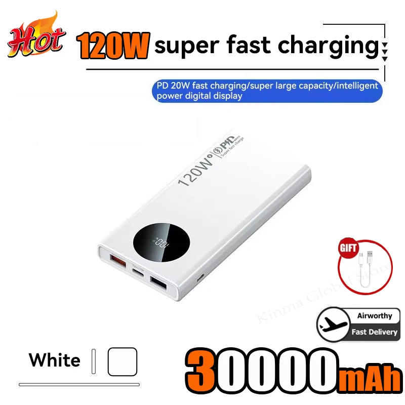 White 30000mAh