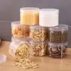 Multifunctional 350ml Food Spices Container Plastic Round Food Preservation Tank Refillable with Lid Candy Jewelry Jars Nuts 1