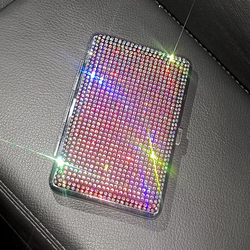 Elegant Rhinestone Luxury Cigarette Case Set - Premium Gift