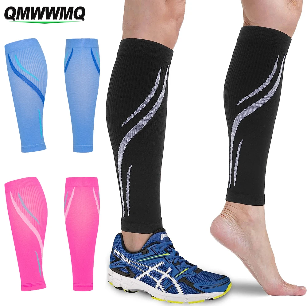 1pc calf compression sleeve calf support multiple colors graduated pressure sports running recovery shin splints varicose veins 1Pair Calf Compression Sleeve Men & Women -20-30mmHg Shin Splint Compression Sleeve Recover Varicose Veins,Torn Calf,Pain Relief