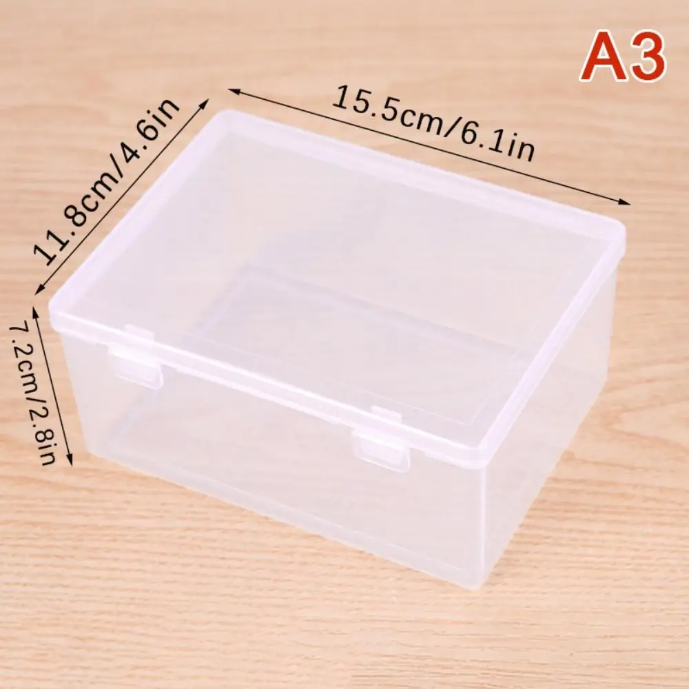 Compact Clear Multi-Purpose Storage Box with Lid for Jewelry and Accessories