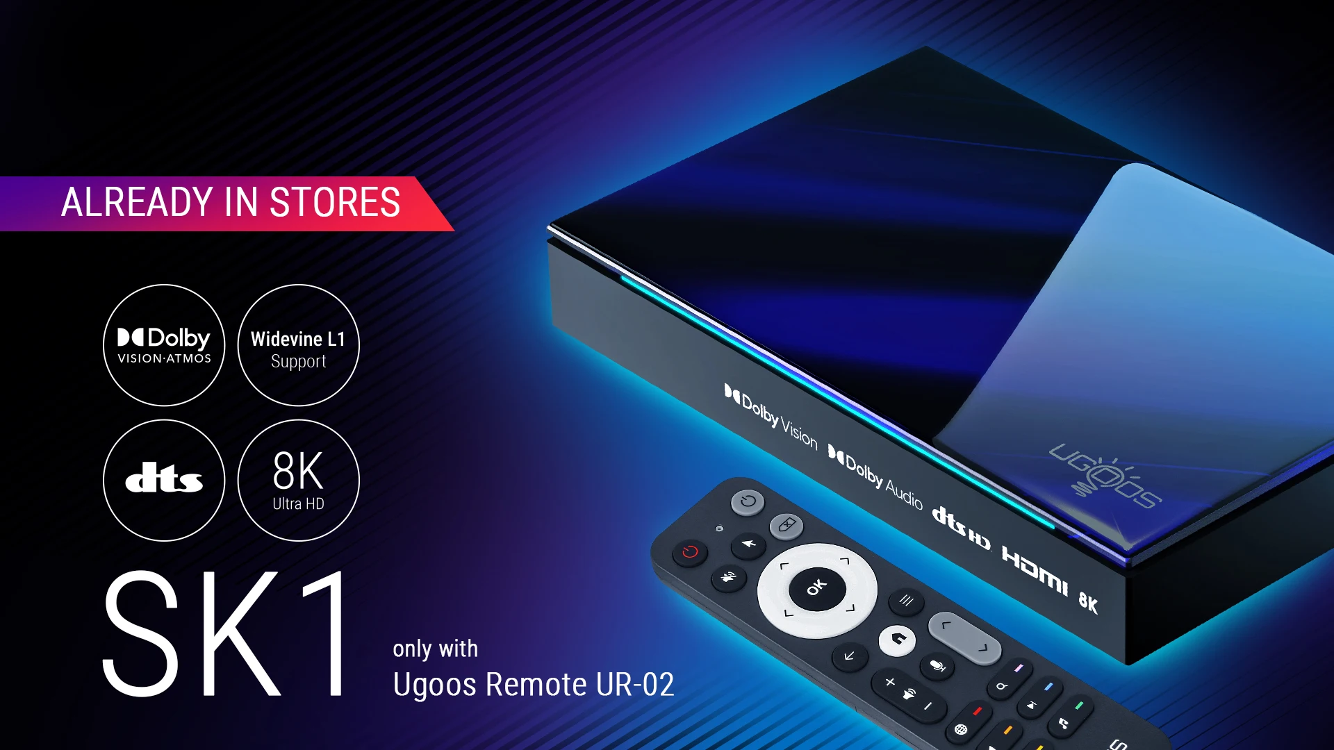 2024 New SK1 Smart TV Box Android 11 Amlogic S928X-K 8GB 128GB Wifi6 BT5.2 1000