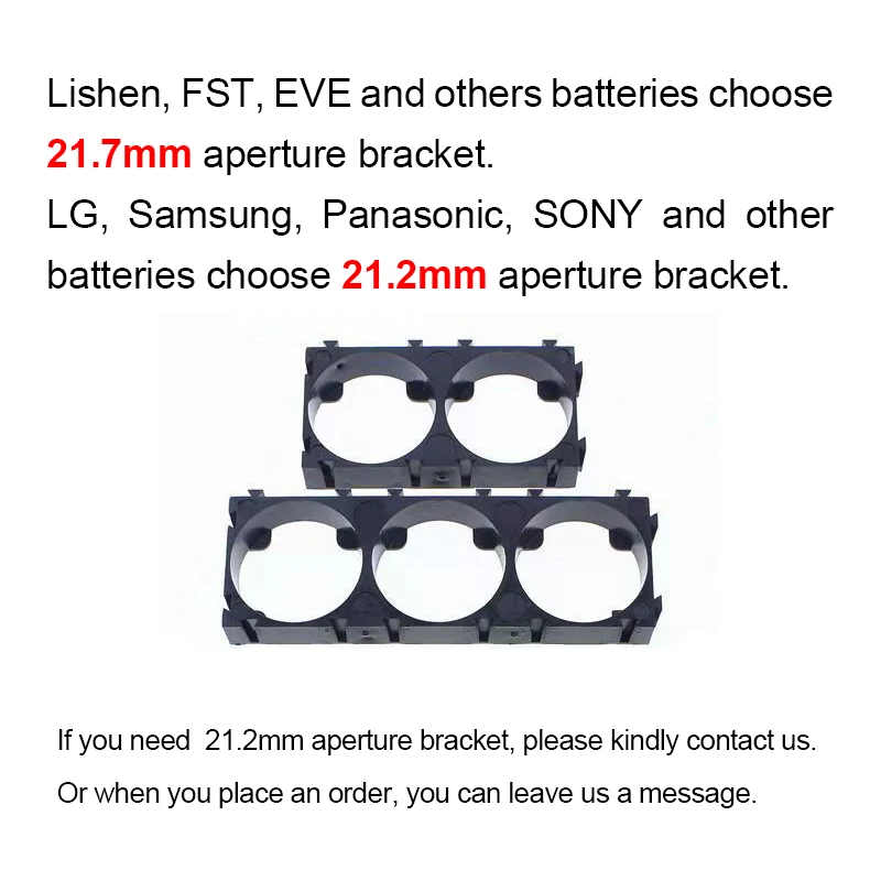20PCS 21700 Lithium Cell Cylindrical Battery Holder Batteries Pack Plastic Holder Case Bracket for Battery Pack DIY 5