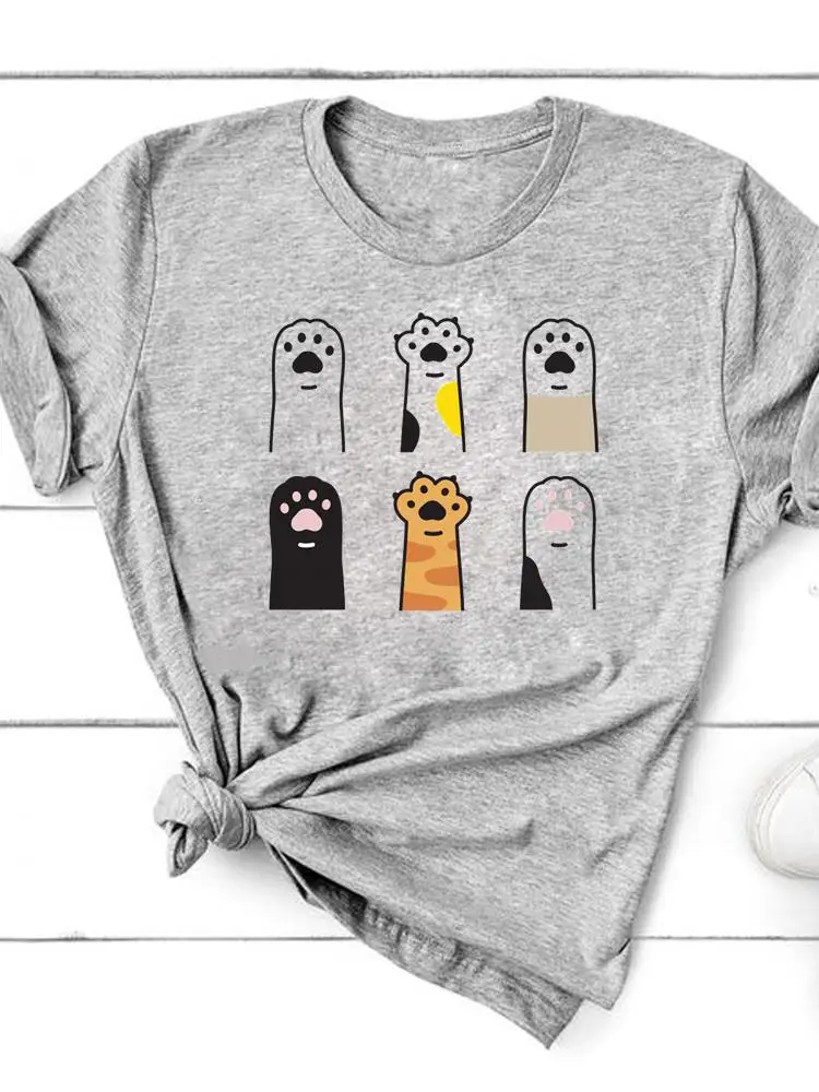 Pawsitively Adorable Cats - Relaxed Fit Half-Sleeves T-Shirt (7 Colours)