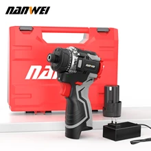 NANWEI 16.8V 리튬 이온 무선 드릴 휴대용 범용 브러시리스 이중 속도 드라이버 무선 드라이버