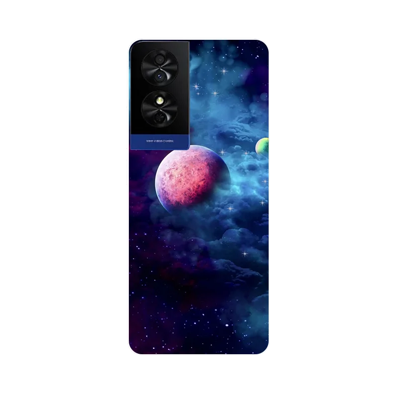 Colorful Leaves Flower Painted Soft Silicone Phone Case Cover - Bumper Protection Design