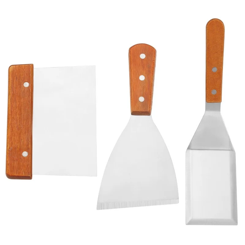 Stainless Steel Spatula Scraper Kitchen Grill Scraper