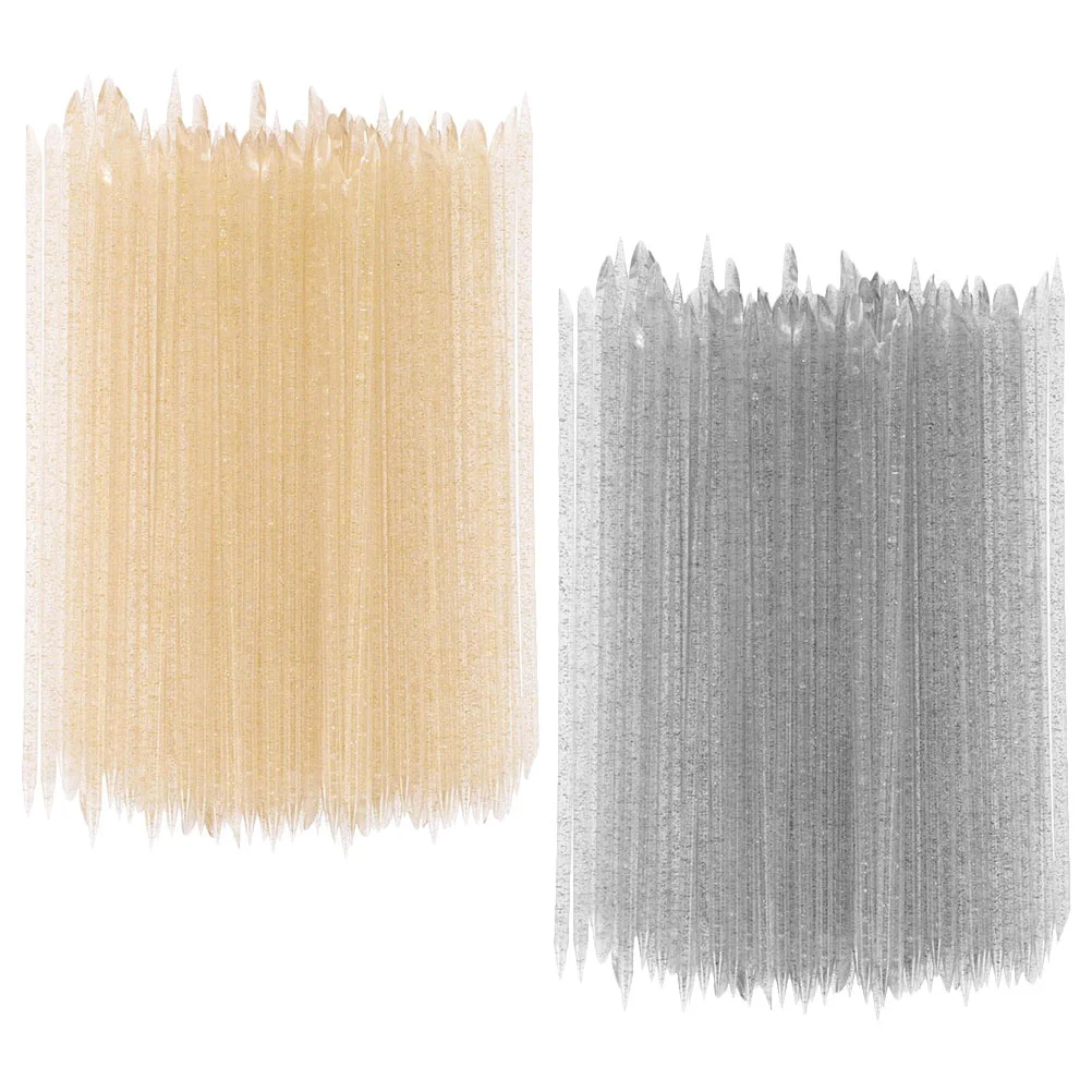 

200 шт., вспомогательные пластиковые палочки для очистки ногтей